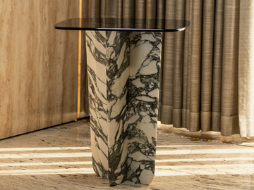 QUINA ARABESCATO - Square marble coffee table by Maami Home - view 2